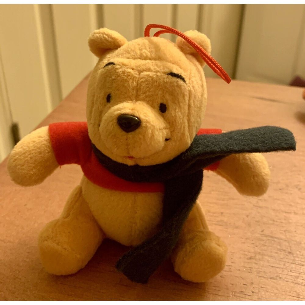 Vintage Pooh‎ Christmas Cheer Christmas Ornament  4" Plush 2002/2003